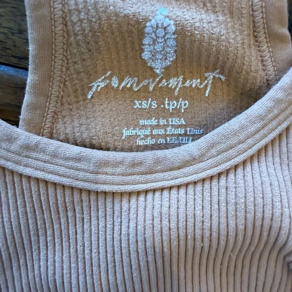 Bundle of FP Movement Racerback Tanks. Colors: caramel, pink, teal, navy & gray - Picture 2 of 2